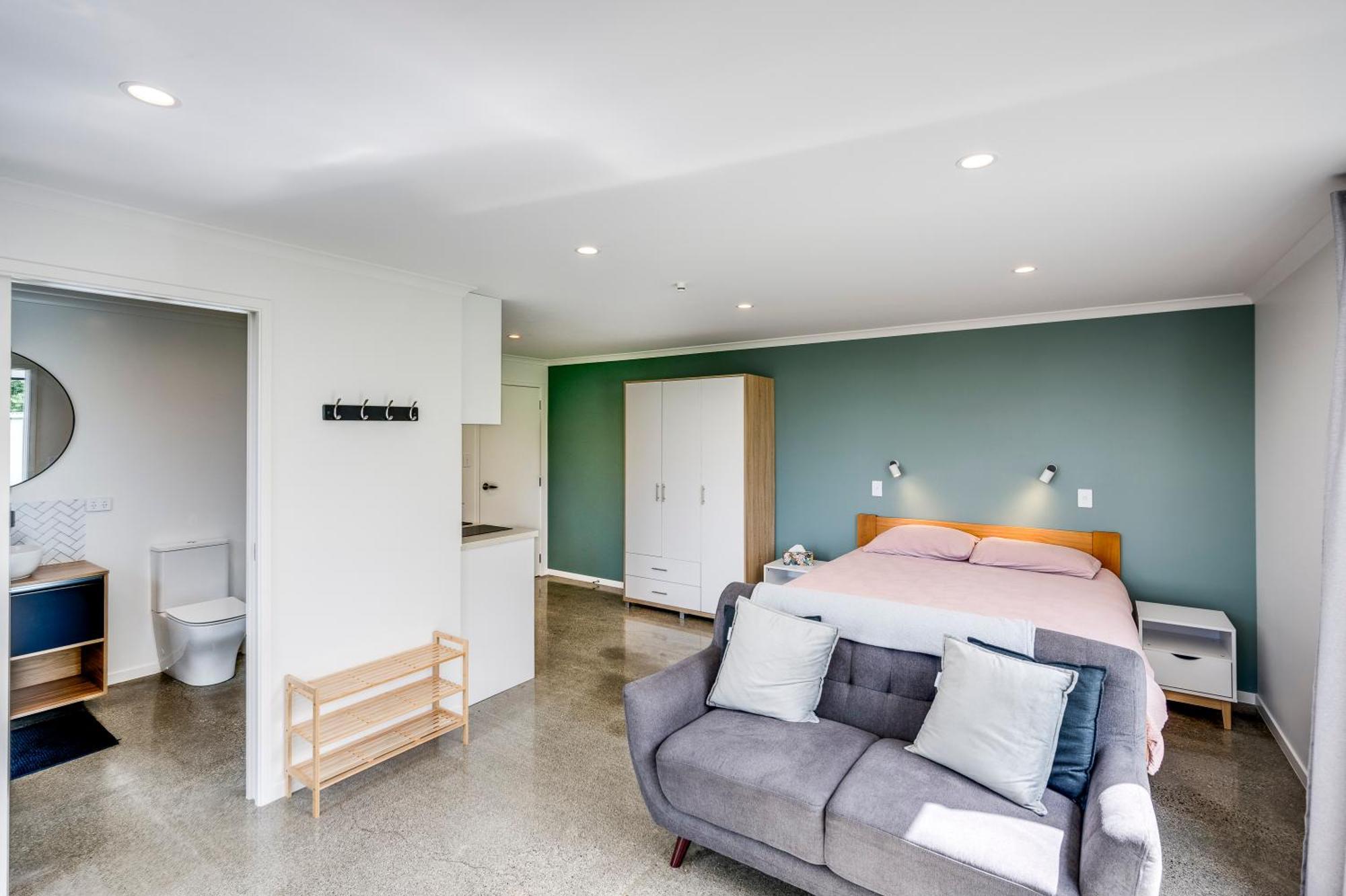 Modern Studio Near Clive River Exteriér fotografie